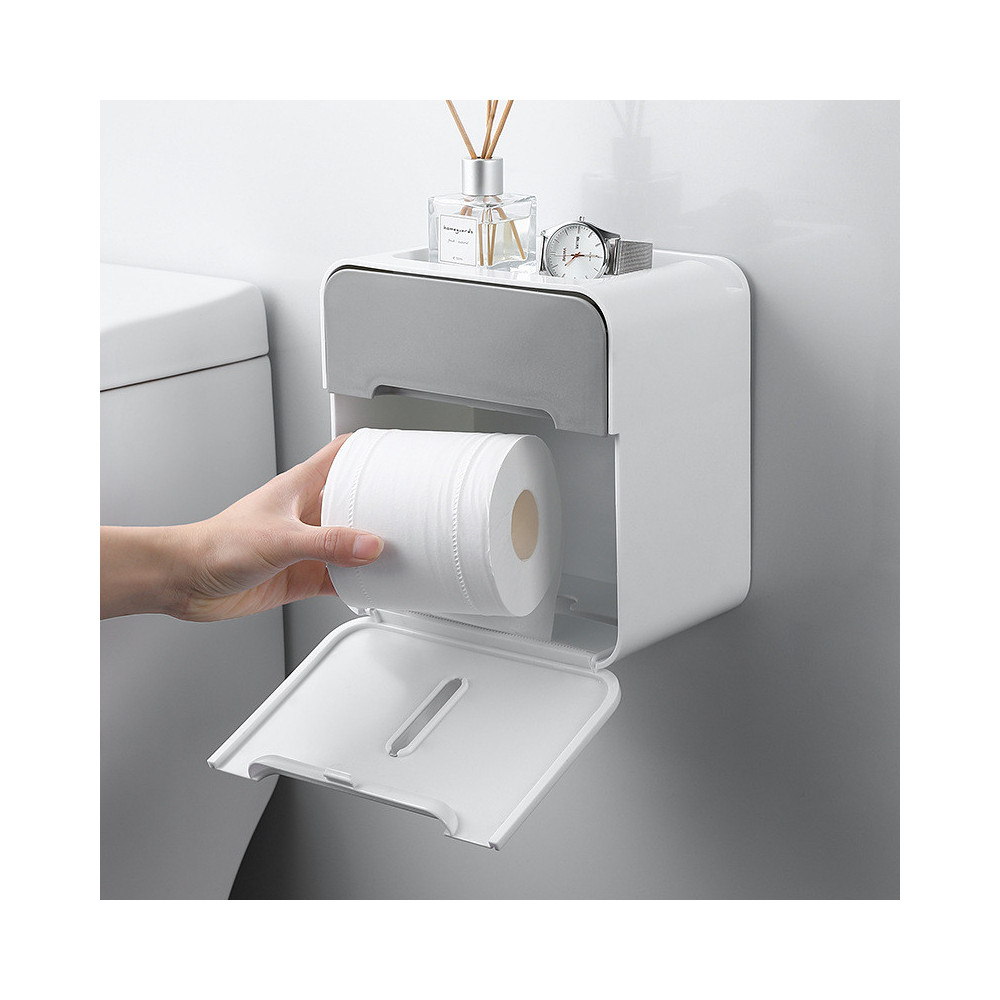 Лепяща пластмасова поставка за тоалетна хартия