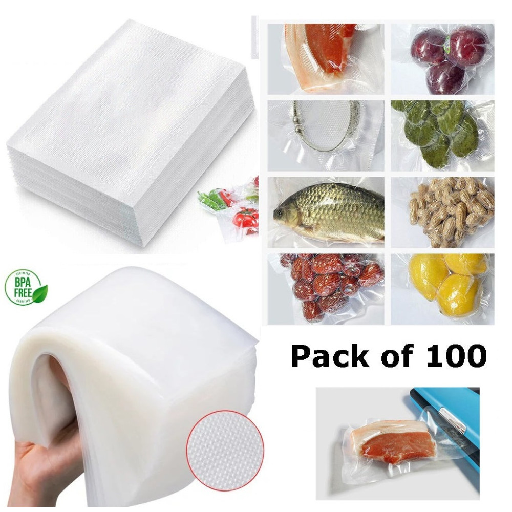 100 броя торбички за вакуумиране на храна с размер 17x25cm