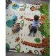 Сгъваемо килимче за игра от XPE пяна 180x200x1cm - Жираф и Цифри