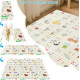 Меко килимче за игра за бебе 180x200x1cm - модел Животни в самолет и азбука