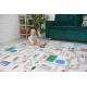 Детско сгъваемо килимче за под от мека пяна 180x200x1cm - модел Горски рай + Трафик