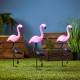 Единична соларна градинска лампа фламинго
