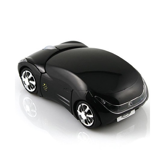 Мишка във форма на кола - черна