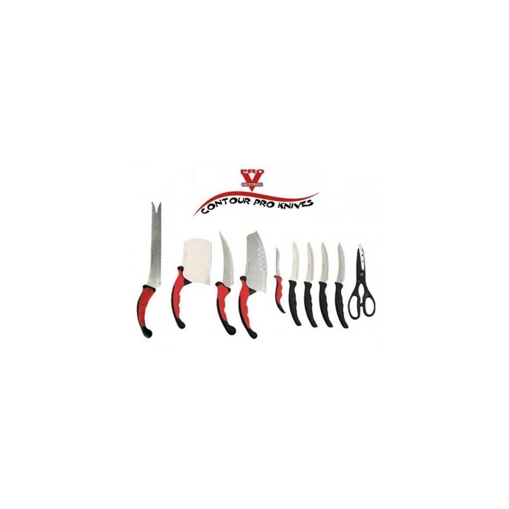 Комплект Contour Pro Knives от 9 ножа + ножица + магнитна стойка