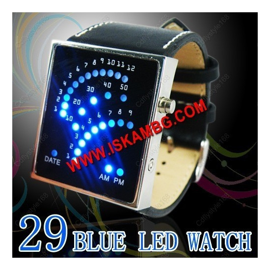 Уникален LED часовник с 29 светодиода