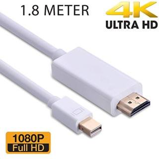 1.8м. кабел Mini Display Port (Mini DP) женско към HDMI мъжко