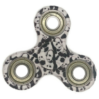 Двуцветен фиджет спинър - модел черно бял
