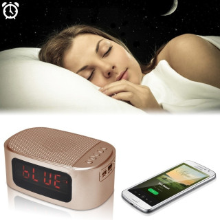 Bluethtooth настолен часовник с Радио, USB и карта памет