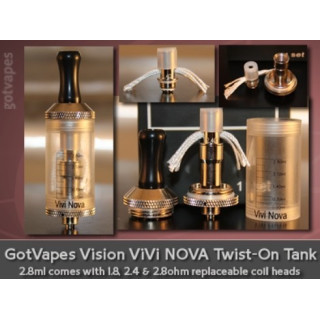 Универсален картомайзер VIVA NOVA 2.8мл. 2.4Ω за всички EGO цигари