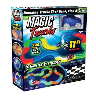 Детска светеща писта с количка Magic Tracks - к-т 220 части - 1