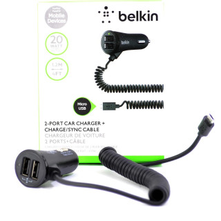 Micro USB зарядно за автомобил BELKIN с 2 USBпорта