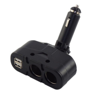 Двоен сплитер за запалка с 2бр. USB - модел 033 - 2