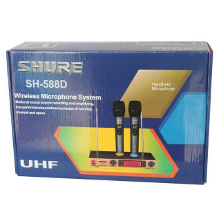 Професионални безжични микрофона с приемник Shure SH-588D