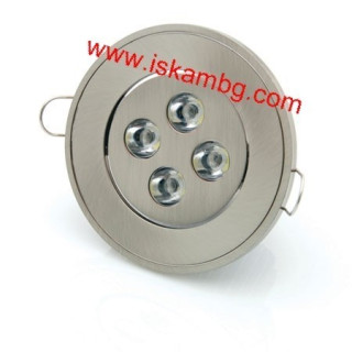 ЛЕД ЛУНИЧКИ 4W LED 4x1W Кръгли за Вграждане