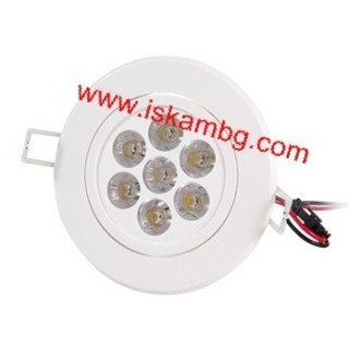 ЛЕД ЛУНИЧКИ 7W LED 7x1W Кръгли за Вграждане