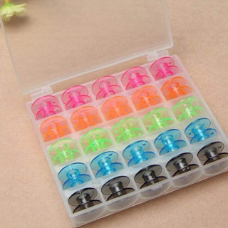 Кутия с 25 макари за шевна машина - 1