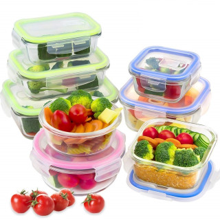 Стъклени купи с херметически капак с отвор - 1