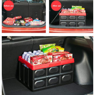 Сгъваем пластмасов органайзер за багажник на кола - 2