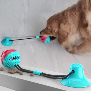 Кучешка топка за игра с въже и вендуза - 1