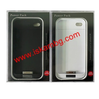 Външна батерия и кейс за iPhone 4/4S (2800mAh)