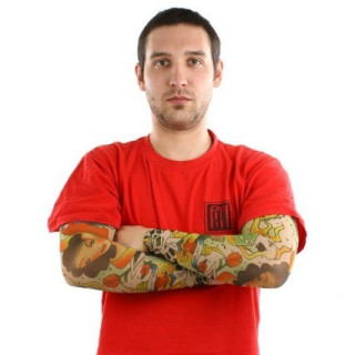 Tattoo ръкав Pin Up Girl Casino Design