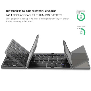 Сгъваема Bluetooth клавиатура с тъч пад - 1