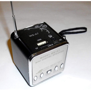 Мини говорител МР3,FM Радио, USB, micro SD ,WS-A7