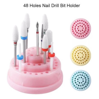 Поставка за бит накрайници за пила за нокти с 48 броя гнезда