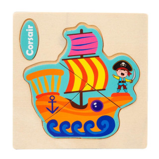 Пъзели за деца над 1 година с дървени елементи