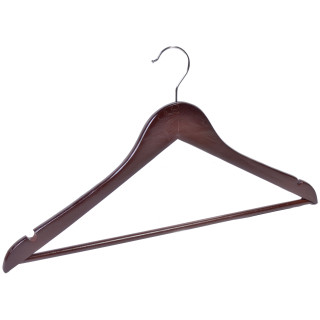 Закачалка - дървена - тъмнокафява - 2 бр.