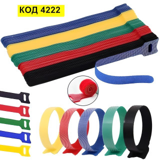 Комплект 10 броя велкро връзки за организиране на кабели