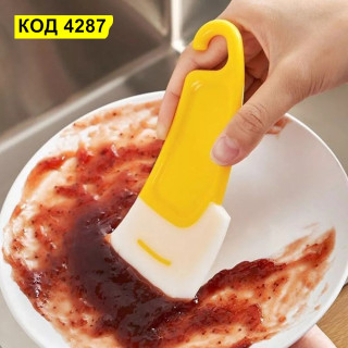 Силиконова шпатула за почистване тигани и чинии