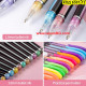 12 броя цветни неонови химикалки за хайлайтър Neon Color 1,0 mm