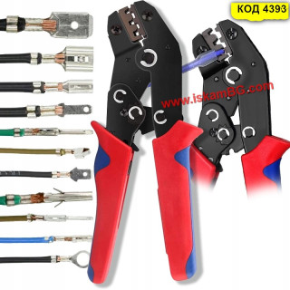 Клещи за кримпване на неизолирани кабелни обувки