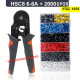 Комплект кримпинг клещи за кабели HSC8 6-6A с 2000 бр. изолирани накрайници Комплект кримпинг клещи за кабели HSC8 6-6A с 2000 бр. изолирани накрайници