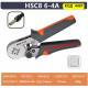 Кримпващи клещи HSC8 6-4A с кутия и 400 бр. кабелни обувки Кримпващи клещи HSC8 6-4A с кутия и 400 бр. кабелни обувки
