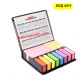 Комплект от 1000 броя цветни лепящи бележки и индекси с калъф