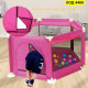 Розова шестоъгълна детска кошара за игра - 125х110х65 см