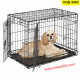 Метална транспортна клетка за малки породи кучета, сгъваема - 60*46*51см
