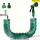 Спираловиден градински маркуч 15 метра + пистолет за поливане с 5 функции