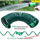 Спираловиден градински маркуч 15 метра + пистолет за поливане с 5 функции