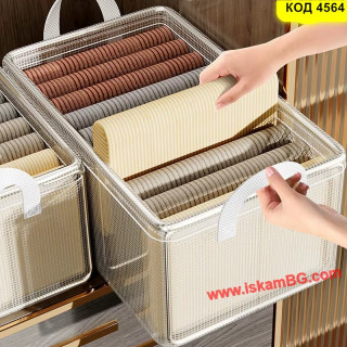 Правоъгълна прозрачна кутия с метална рамка и PVC стени