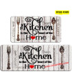 Водоустойчива пътека за кухня от две части The Kitchen is the Heart of the Home