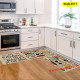 Комплект килимчета за кухня от две части 40*60cm + 40*120cm - бежов, код 4577