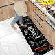 Комплект килимчета за кухня от две части 40*60cm + 40*120cm - полиестер, код 4579