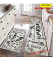 Комплект килимчета за кухня от две части 40*60cm + 40*120cm - полиестер, код 4580