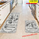 Комплект килимчета за кухня от две части 40*60cm + 40*120cm - полиестер, код 4580