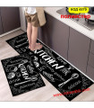 Комплект килимчета за кухня от две части 40*60cm + 40*120cm - полиестер, код 4579