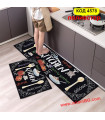 Комплект килимчета за кухня от две части 40*60cm + 40*120cm - полиестер, код 4578