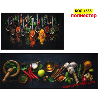 Комплект малки килимчета за кухня от две части 40*60cm + 40*120cm - полиестер, код 4585